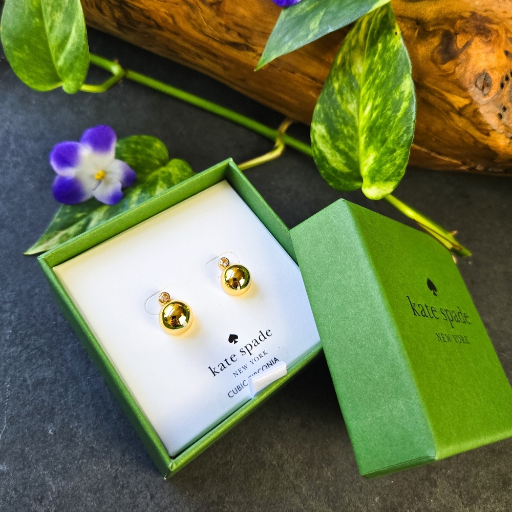 NWT Kate Spade Have A Ball Stud Earrings